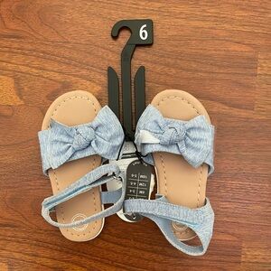 Blue Bow Sandals for Kids